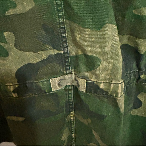 FREE PEOPLE SEIZE THE DAY UTILITY JACKET IN GREEN CAMO SIZE XS - Picture 3 of 12